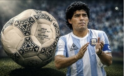 Maradona'n�n 'Tanr�'n�n Eli' topu 3,35 milyon dolara sat�ld�