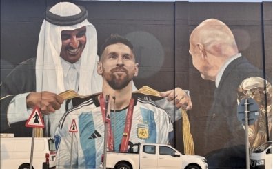 Messi'nin D�nya Kupas� zaferi Katar'da �l�ms�zle�tirildi