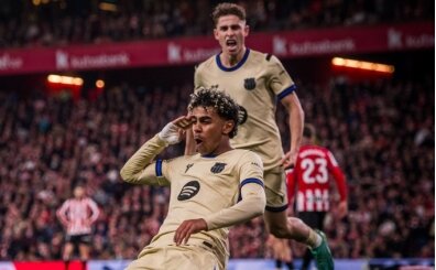 Lamine Yamal �ahane att�, Barcelona fark� a�t�!