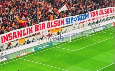 Galatasaray trib�nlerinden siyonizme tepki