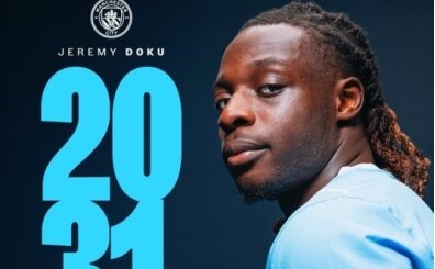Manchester City, Jeremy Doku ile yeni s�zle�me imzalad�