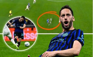 Hakan �alhano�lu inan�lmaz att�, Inter 5'ledi!