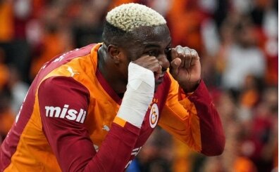 Osimhen'den Fenerbah�e'ye gol� sonras� 'a�lama' hareketi