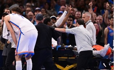 OKC'de galibiyete sakatl�k g�lgesi: Jalen Williams sedyeyle ��kt�