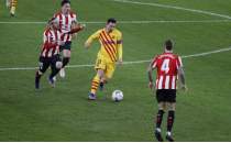 Barcelona erteleme man Messi'yle kazand