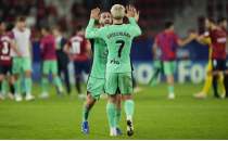 Üç kırmızılı maçta gülen Atletico Madrid
