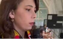 Kayserispor-Trabzonspor ma��nda kad�n taraftar anons yapt�