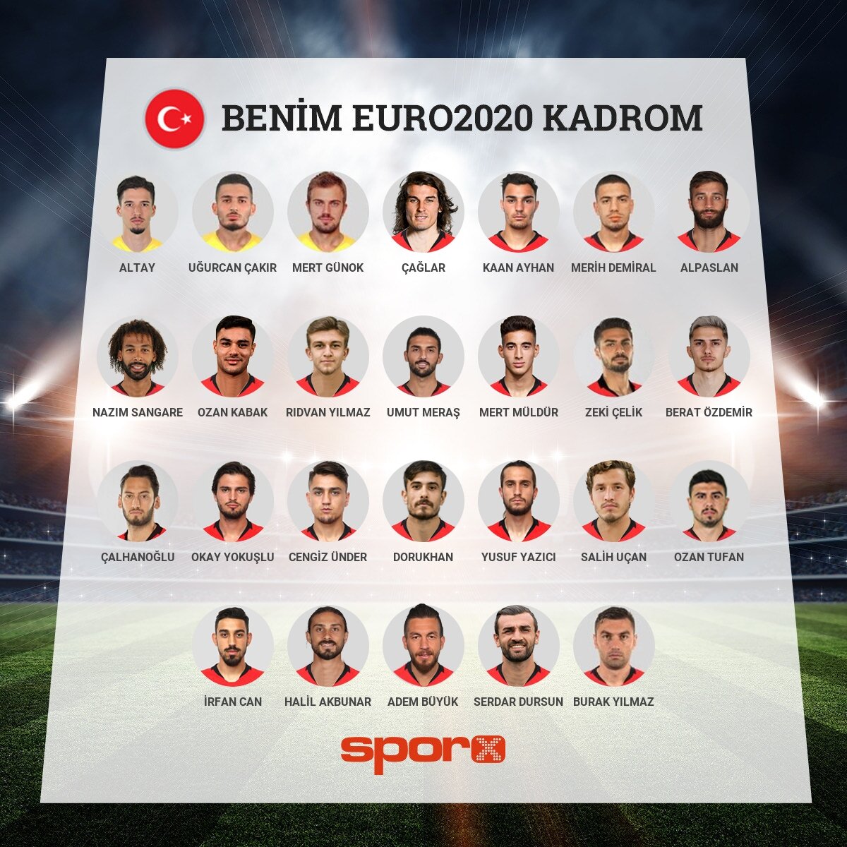 Milli Tak�m Aday Kadrom