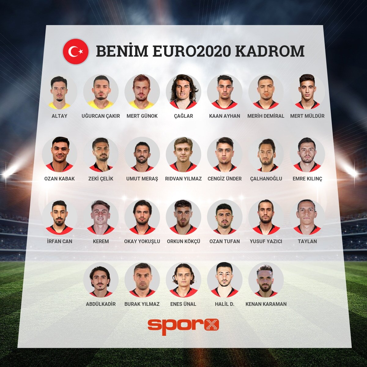 Yar� final kadrosu 