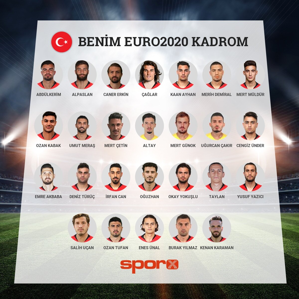 ger�ek milli kadro