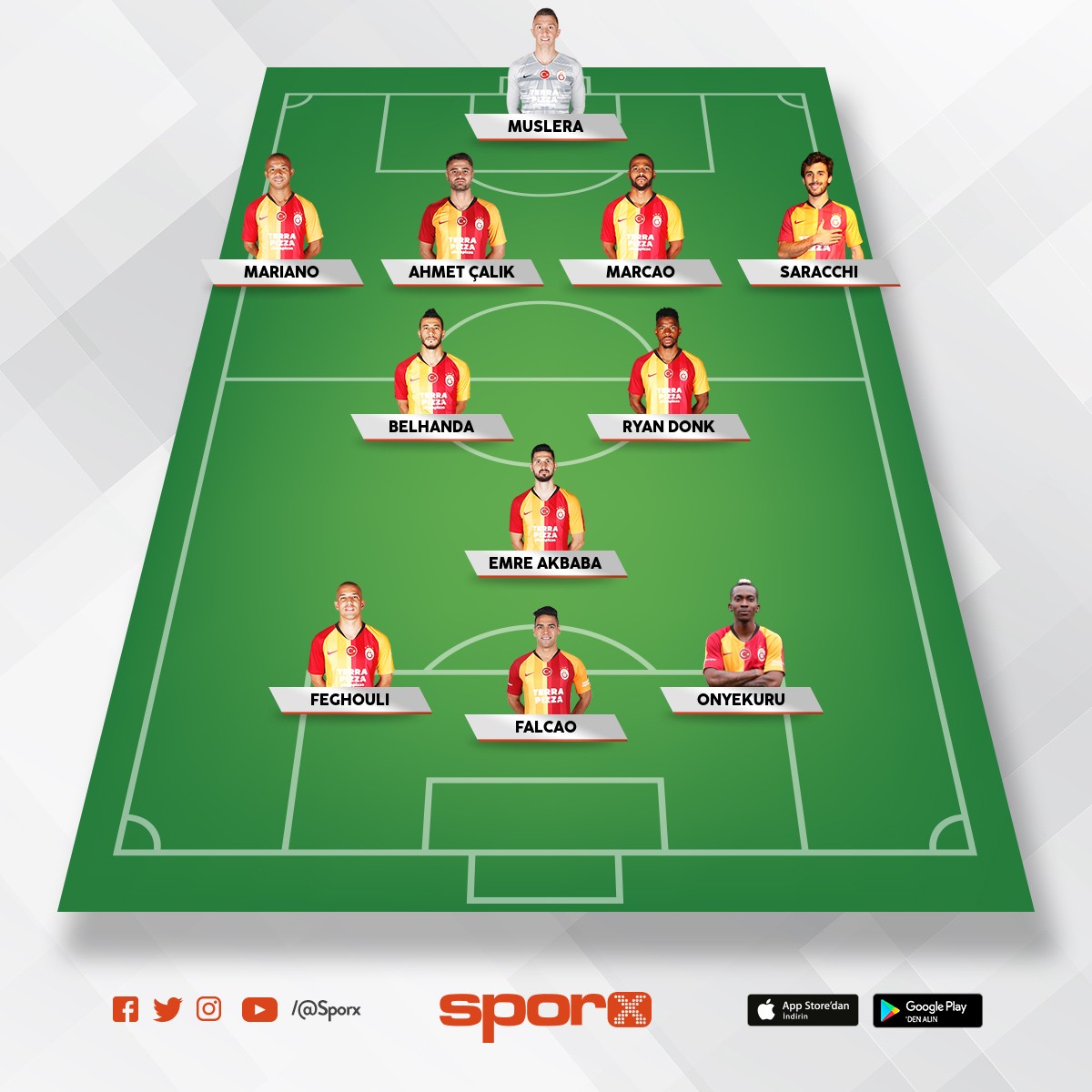 galatasaray 23 Sporx İlk11