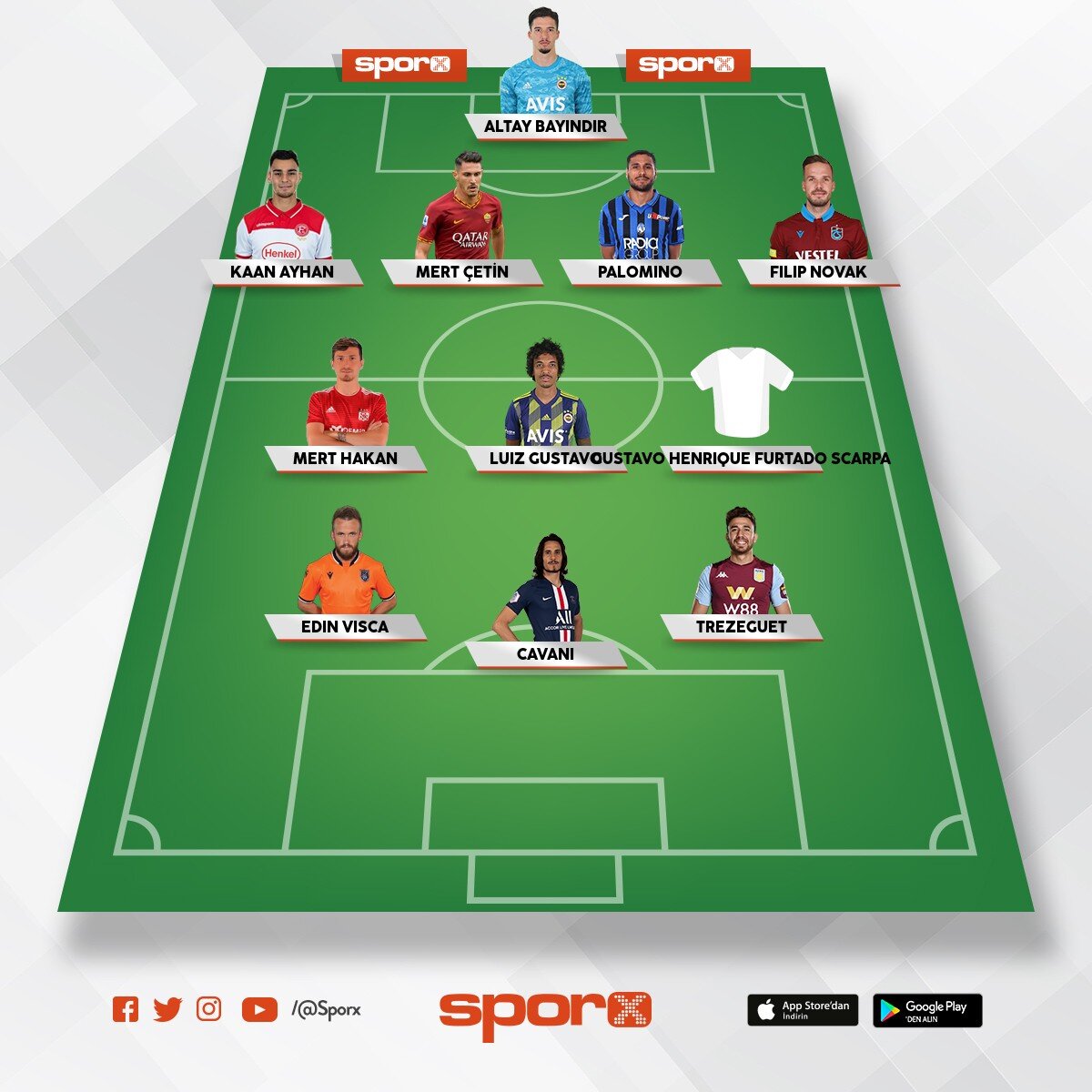 Vedat 25 Ozan 8 Jailson 5 Hasan 2 40 Sporx lk11
