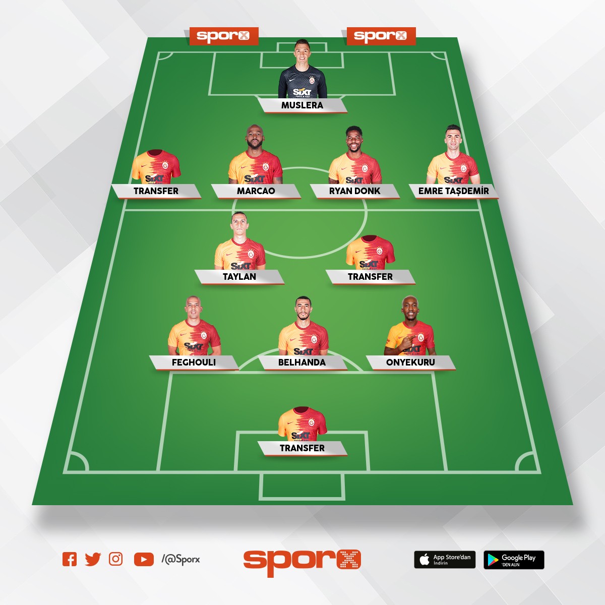 Galatasaray-okan Sporx İlk11