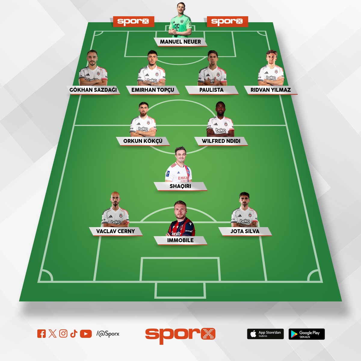 Beiktaa ampiyon kadro