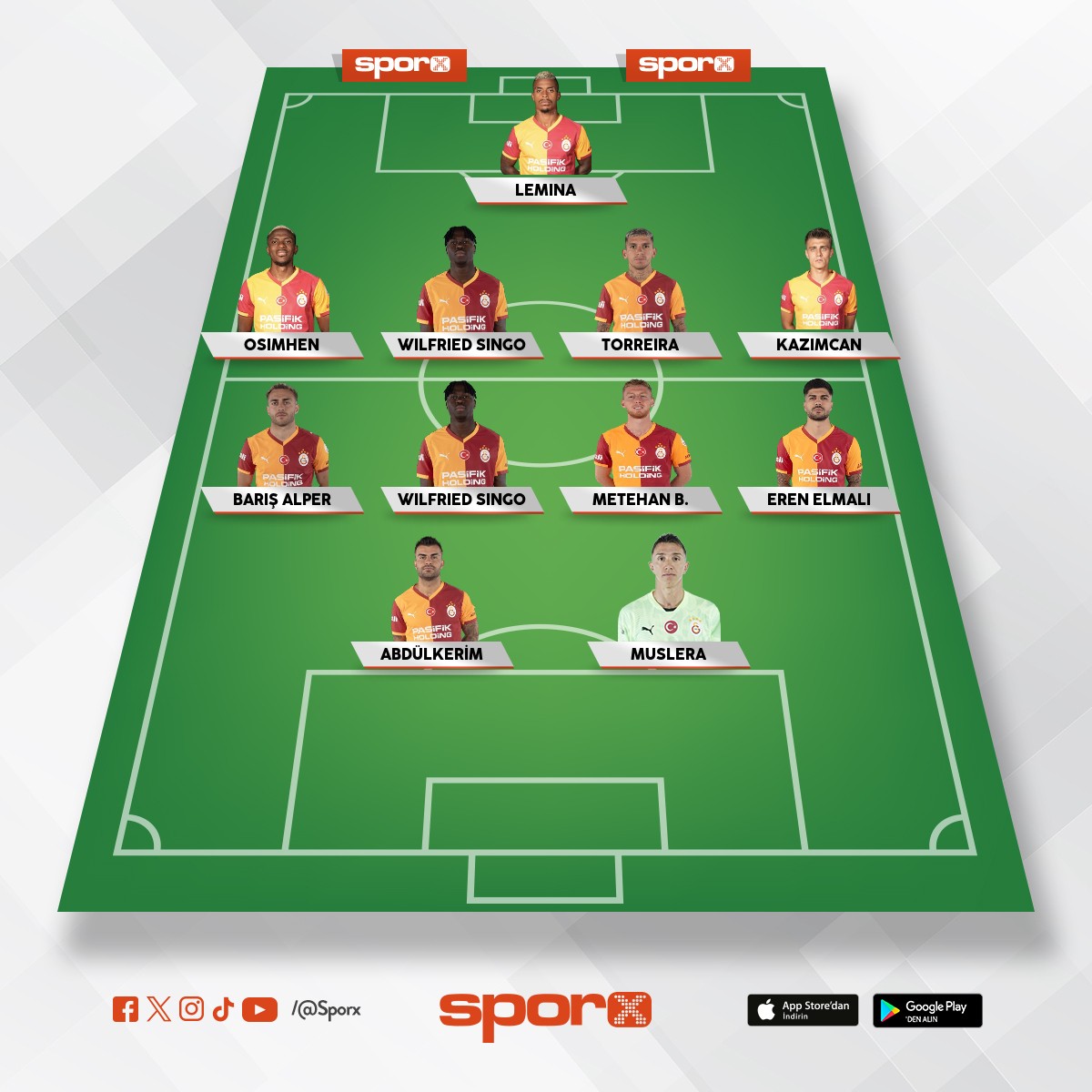 Galatasaray ilk 11