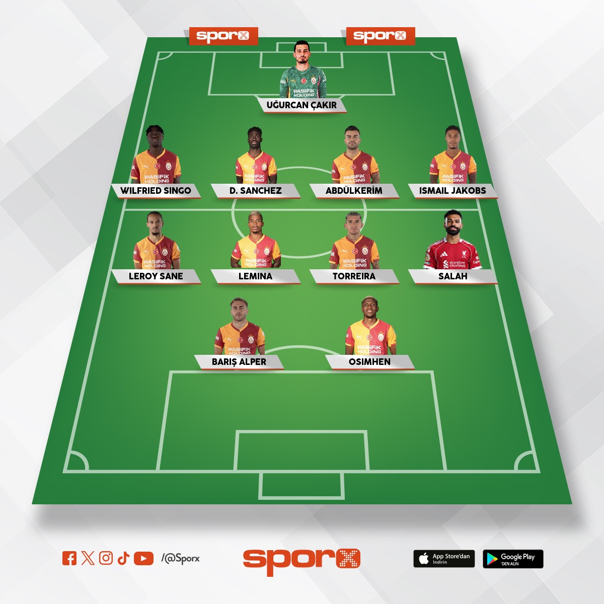 Galatasaray sylenti kadro (salah)