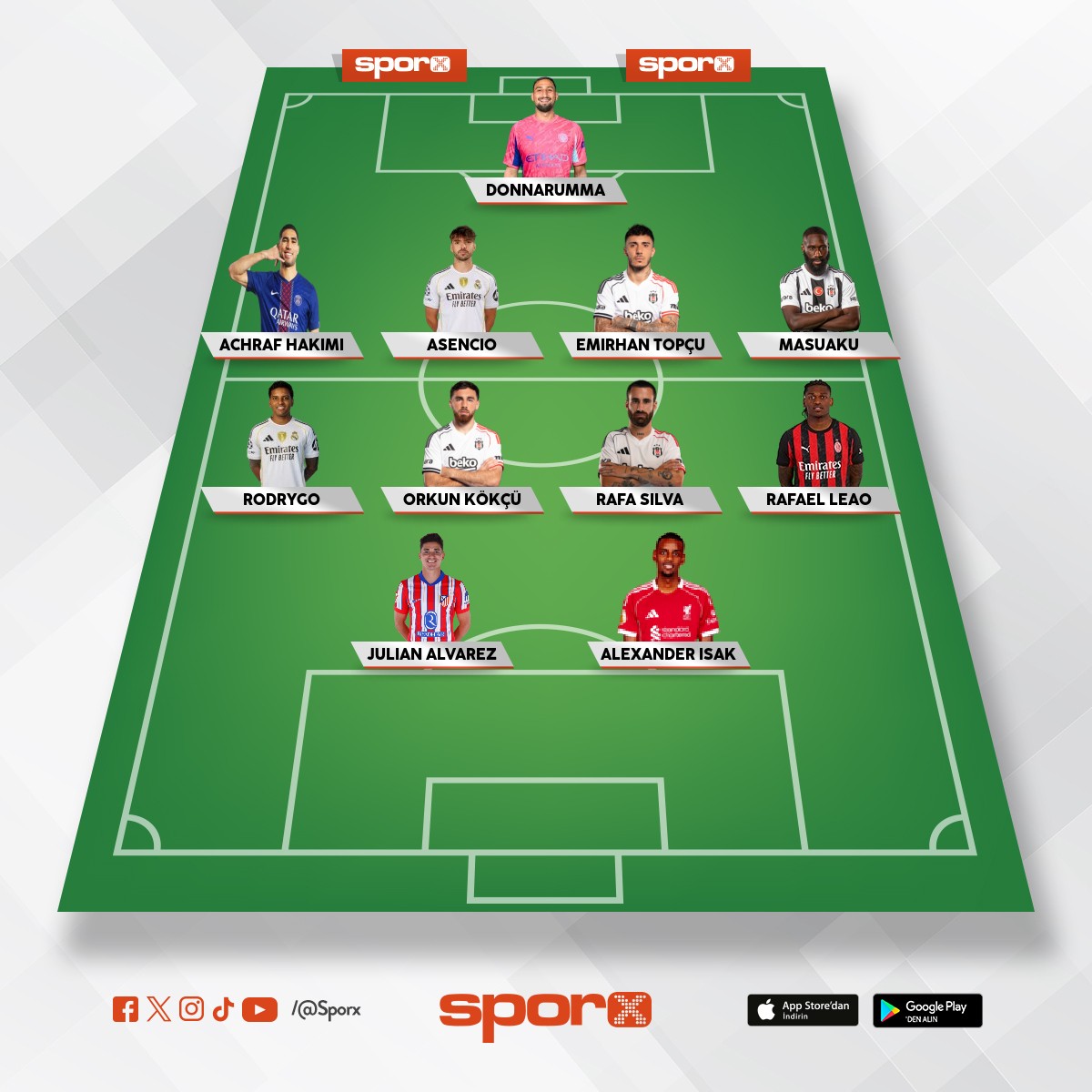 galataya 50 fark atacak kadro