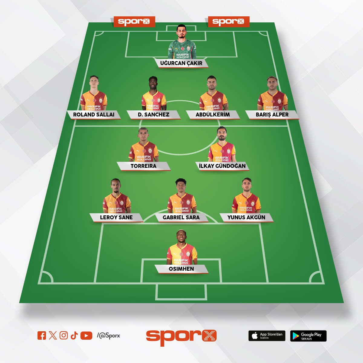 Monoco (Gany, Jakobs, Gkdeniz, Berkan, Yusuf, Ahmet, Icardi)