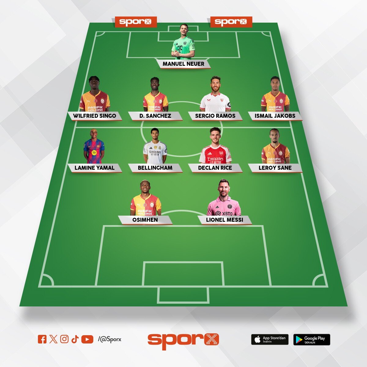 Galatasaray sampiyonlar ligi kadro