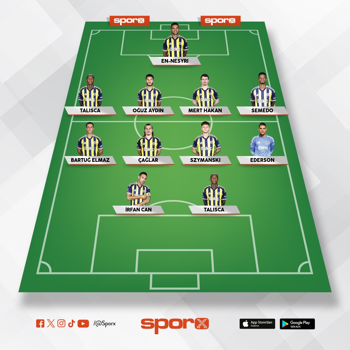 Fenerbah�e 
kadrosu kendim yapt�m