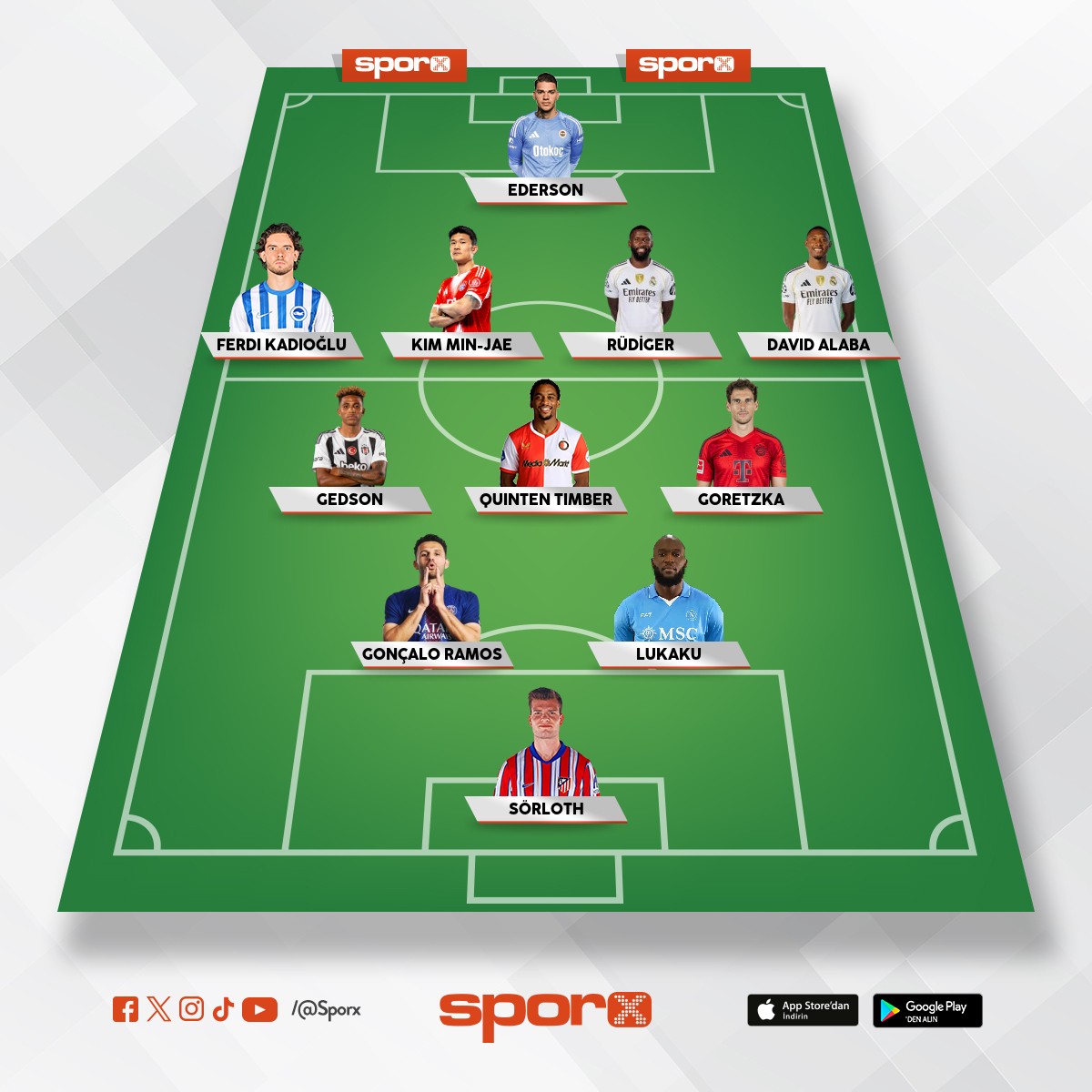 transfer havuzu her b�lgeden 1 adam