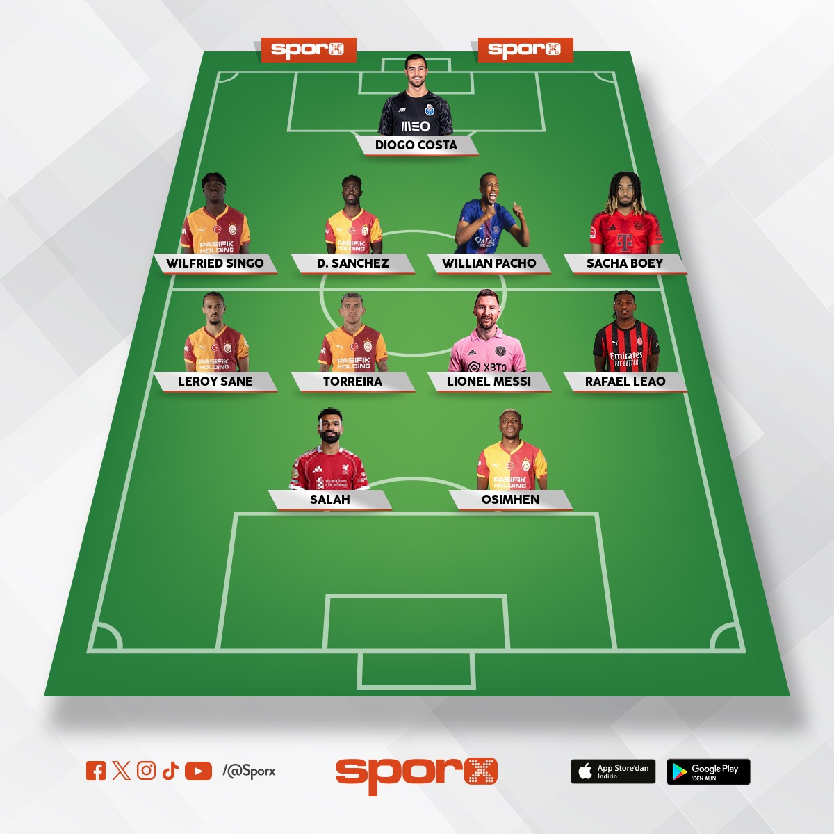 Galatasaray yeni ilk on bir