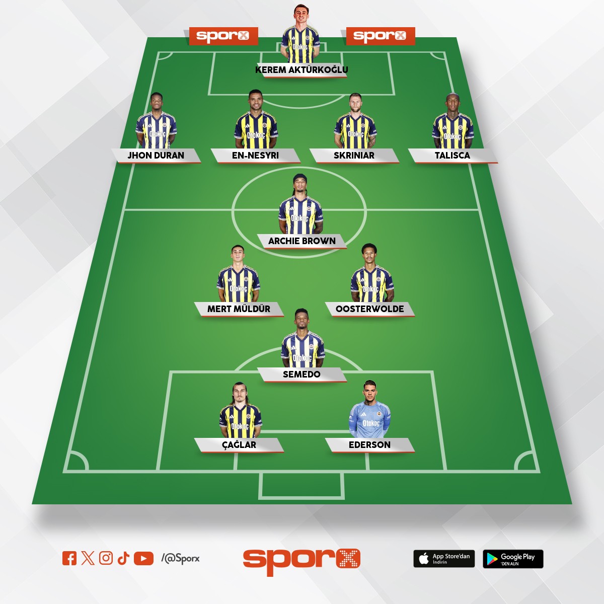 Fenerbah�e kadrosu