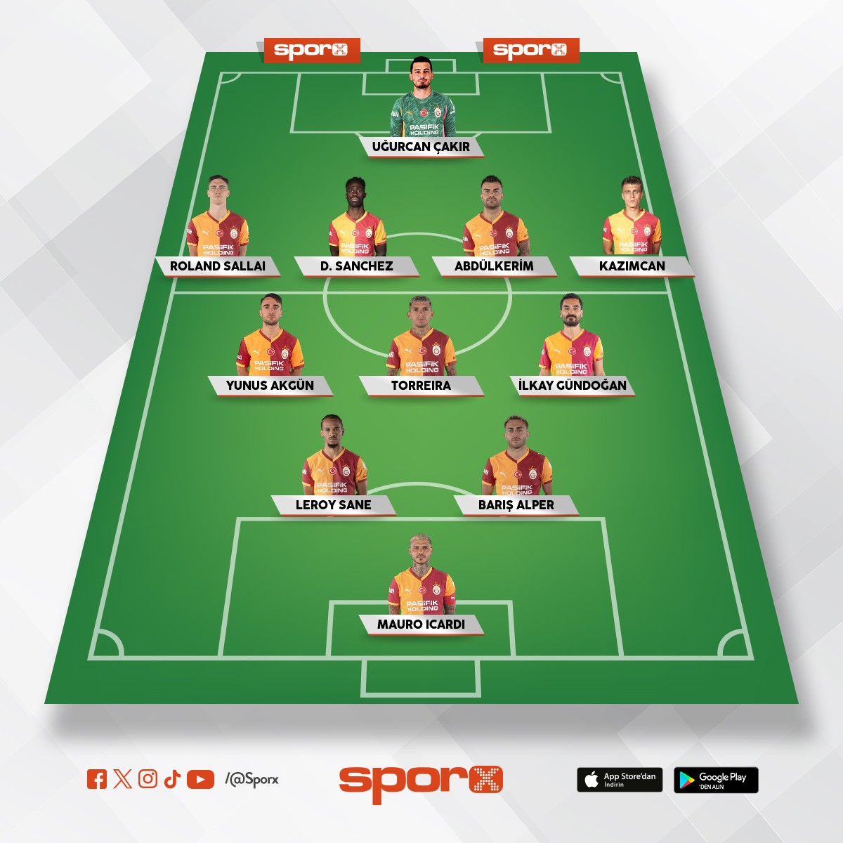 Galatasaray ilk 11