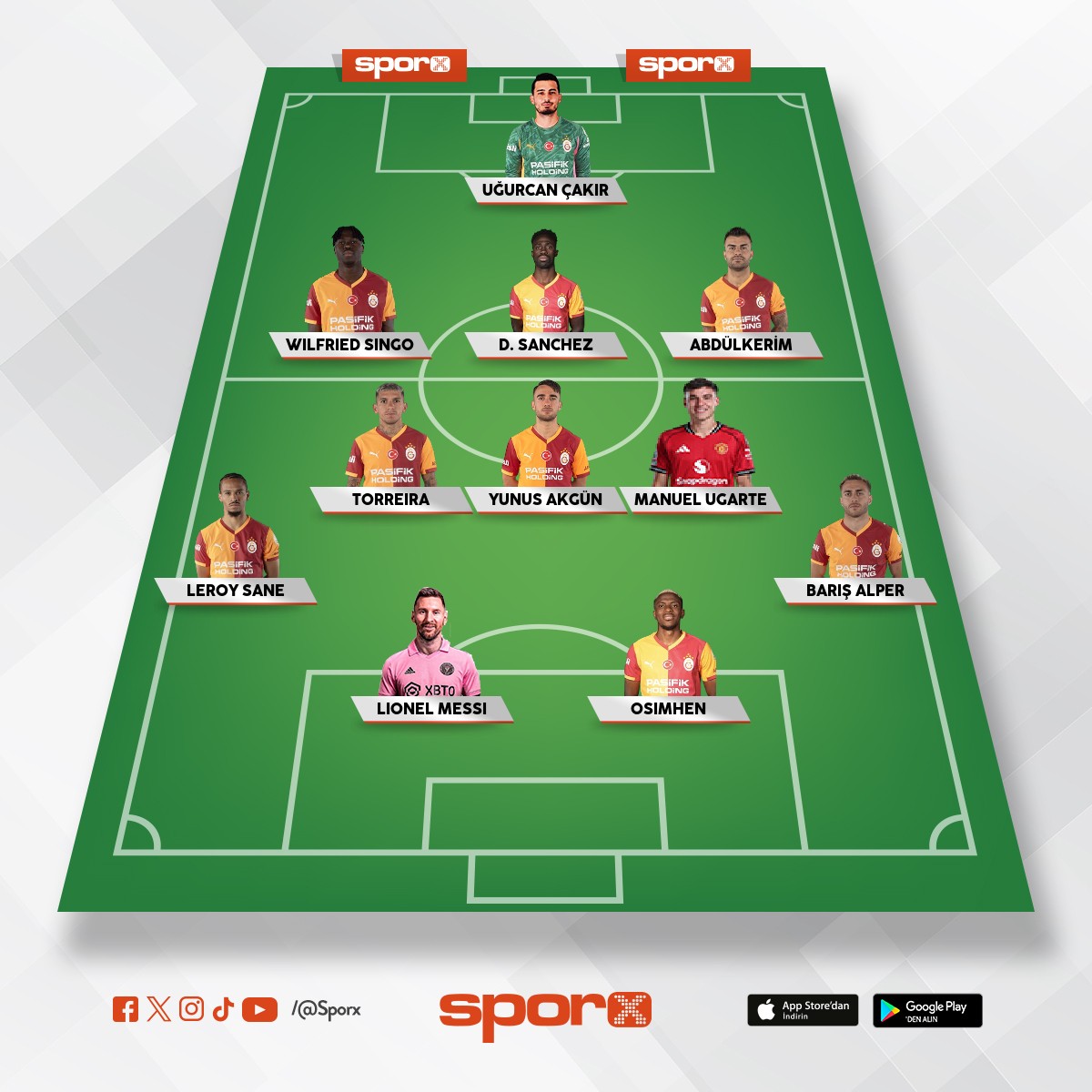 3 Ayl���na Messi formas� maa��n� ��kar�r.