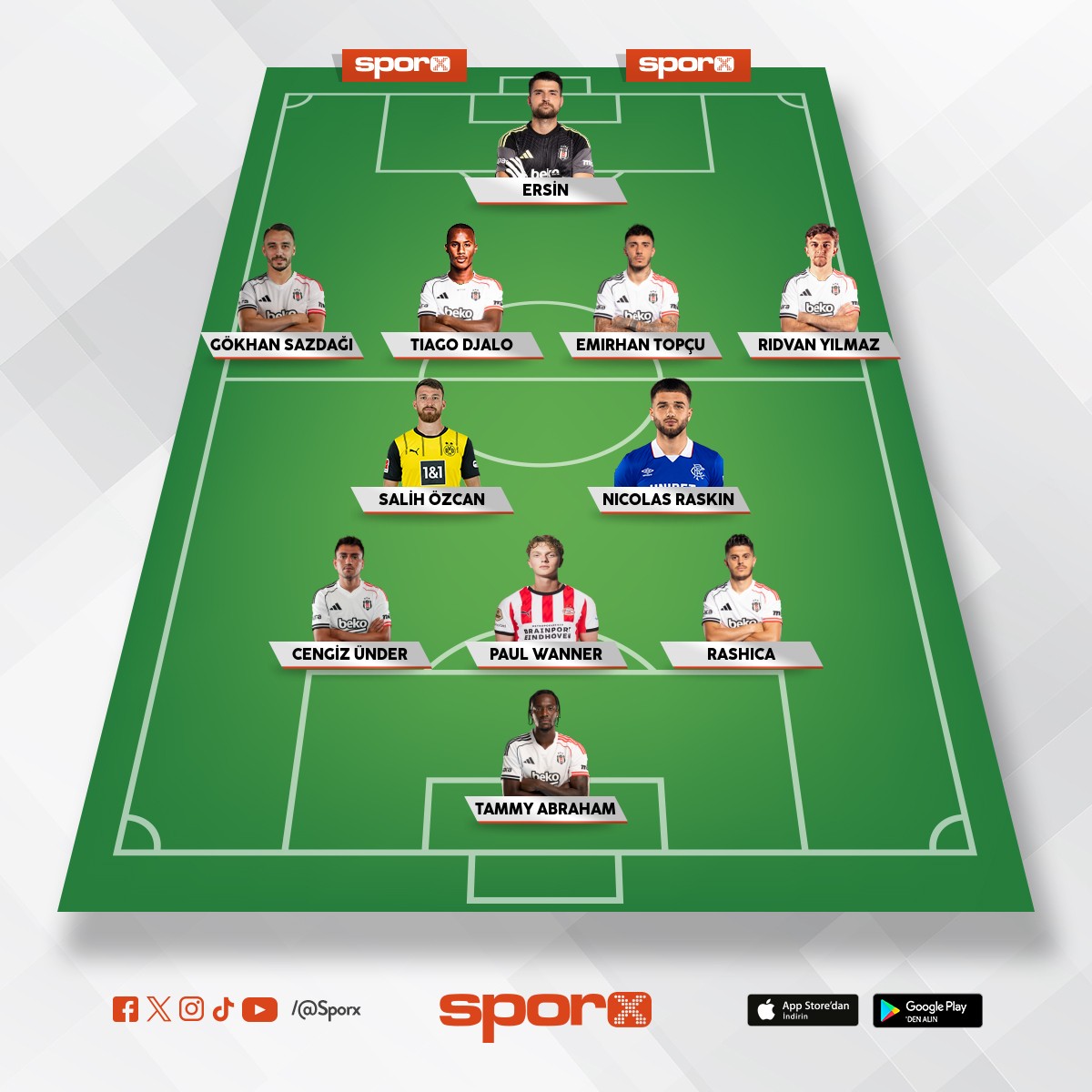 Be�ikta� yar� y�ldan sonraki yedekler