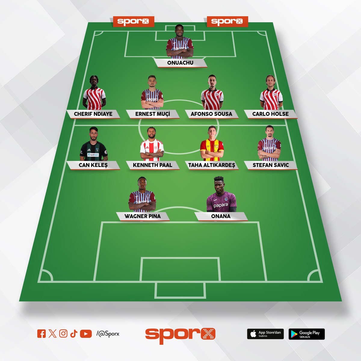 3 b�y�kler olmadan s�per lig kadrosu