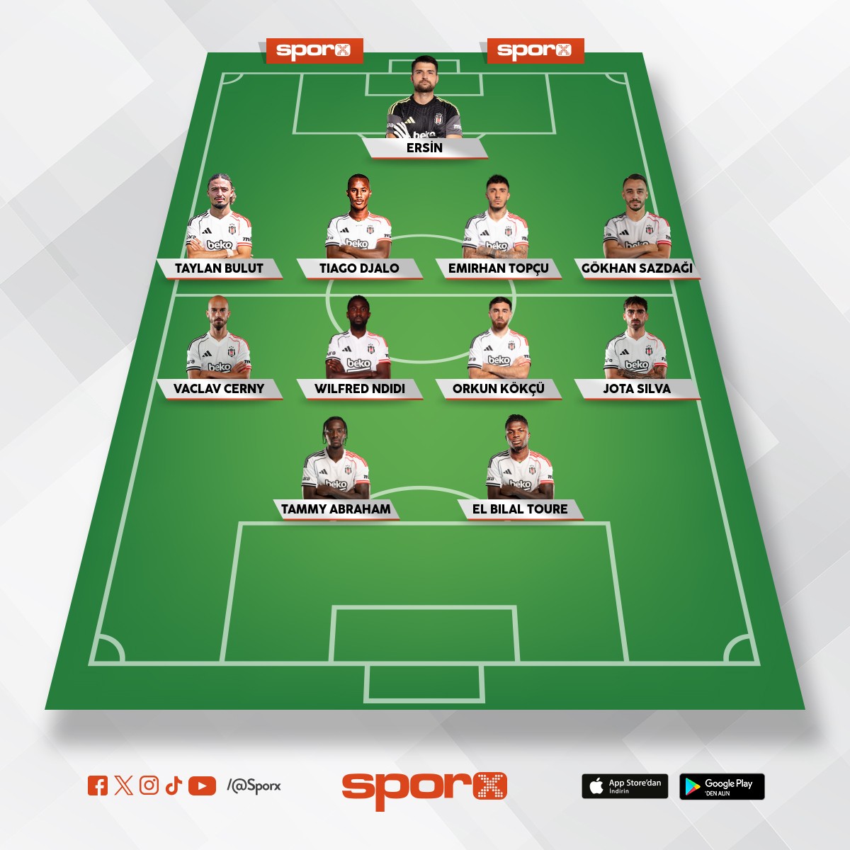 Be�ikta� konferans Ligi kadrosu