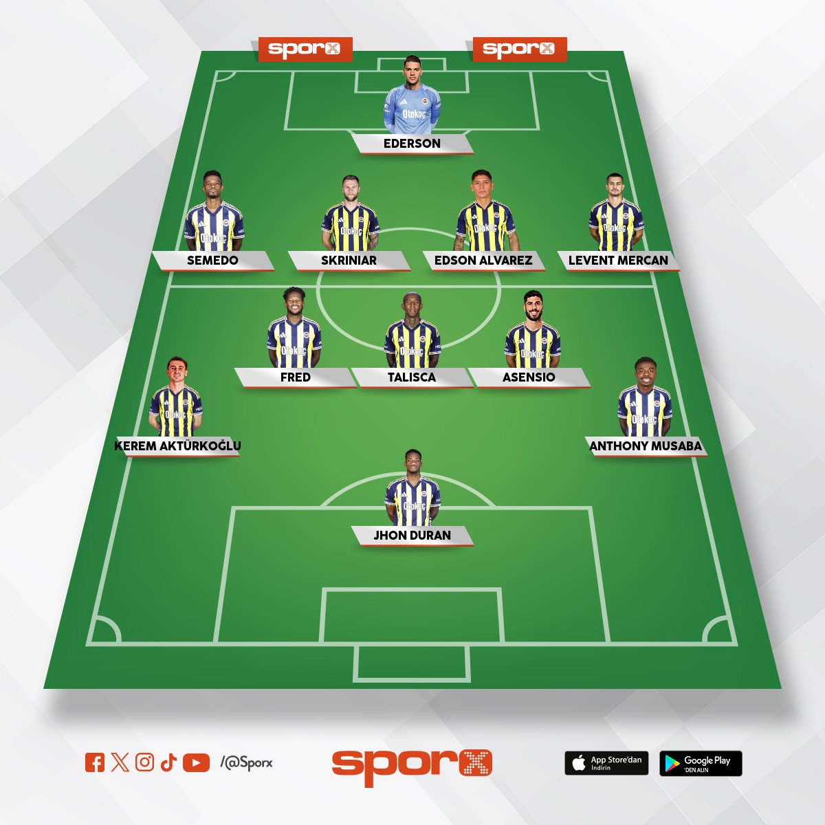 Fenerbah�e ilk onbir 