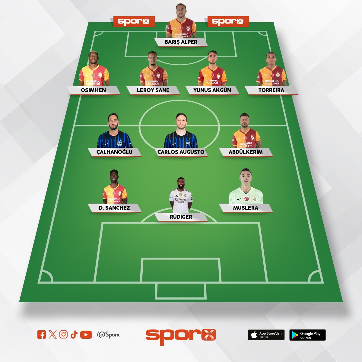 UCL 26 �ampiyon kadro