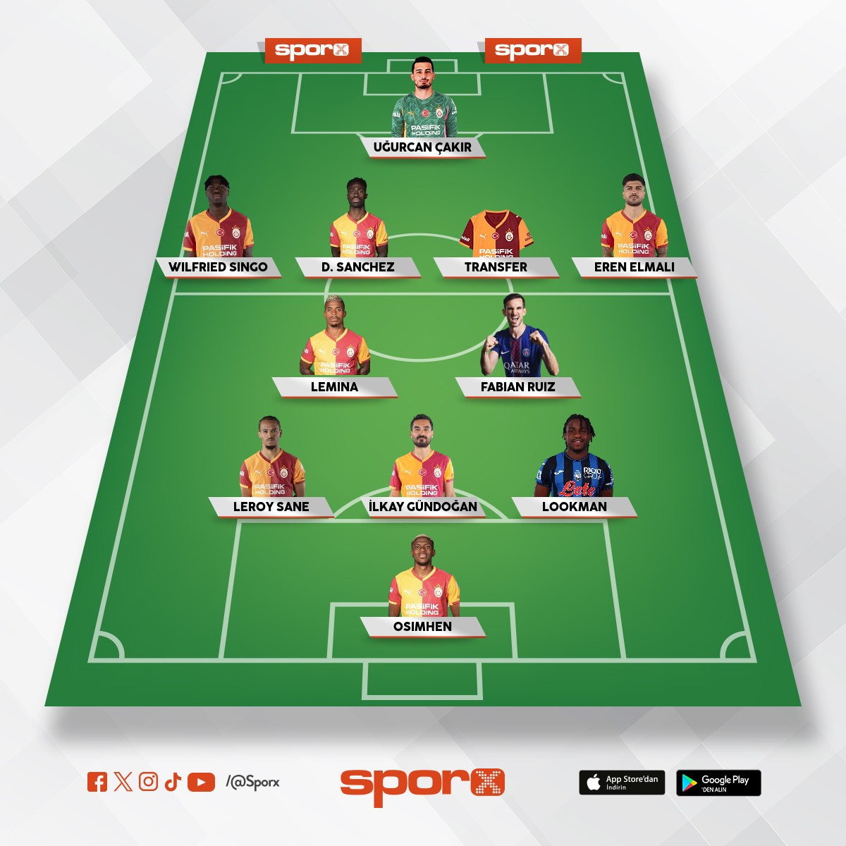 Atletico Madrid istedi�im 11