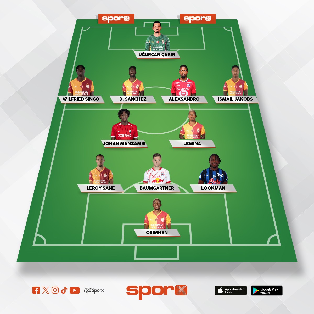 Galatasaray ilk 11