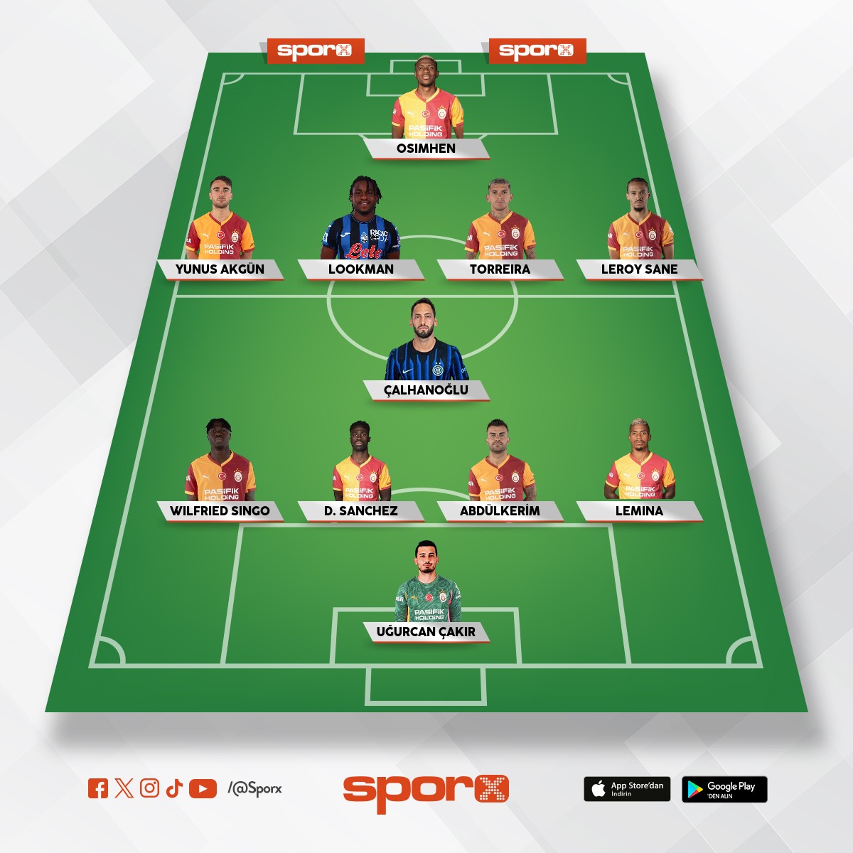 Galatasaray s�ylenti ilk 11