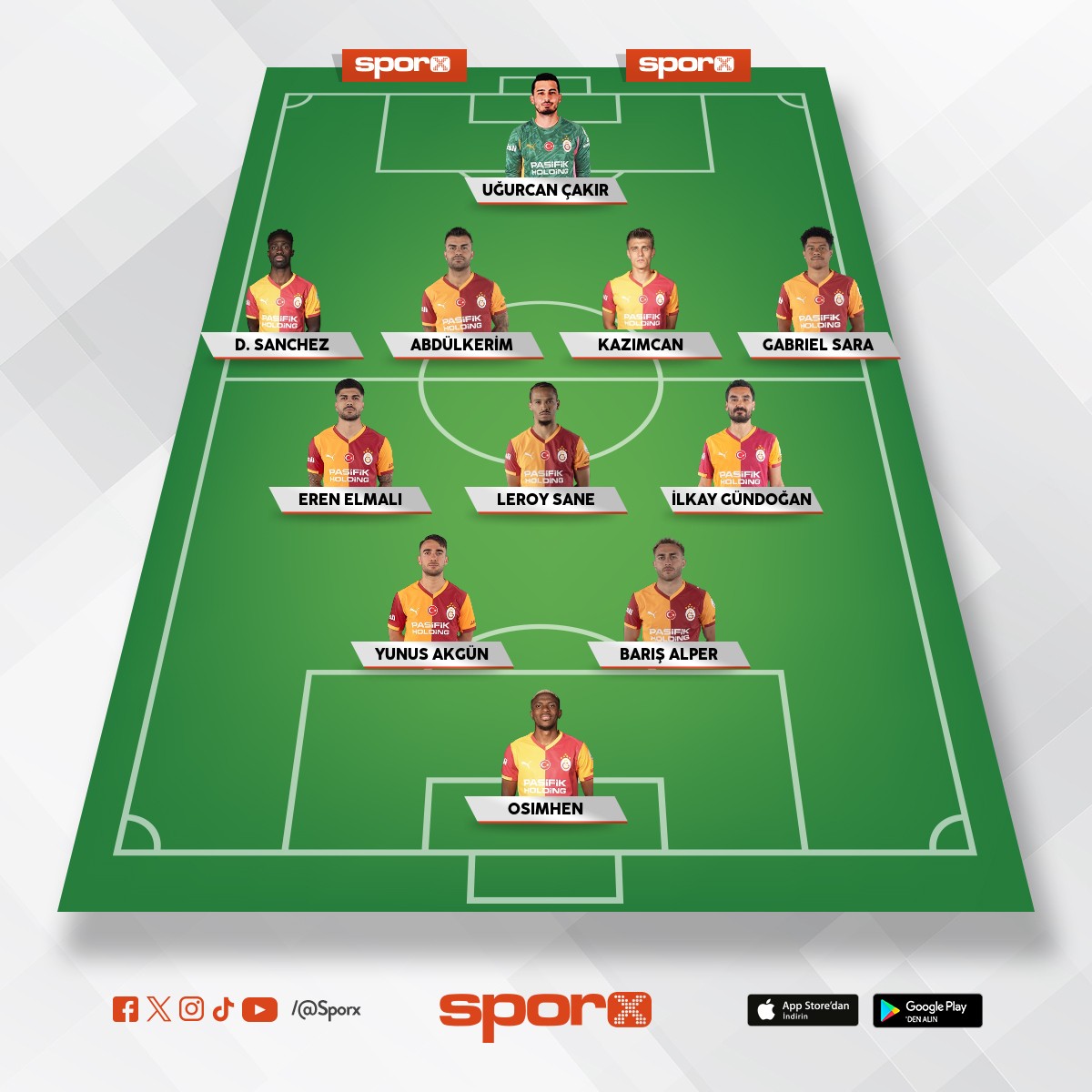 Galatasaray ilk 11