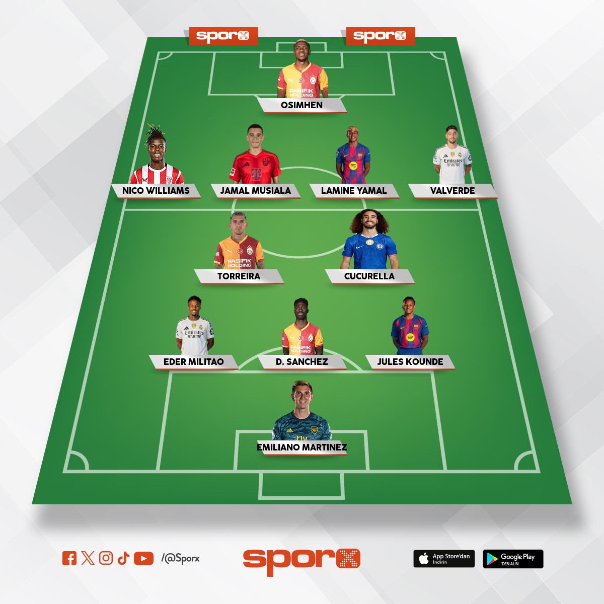 Cimbom y�zy�l� efsane kadro