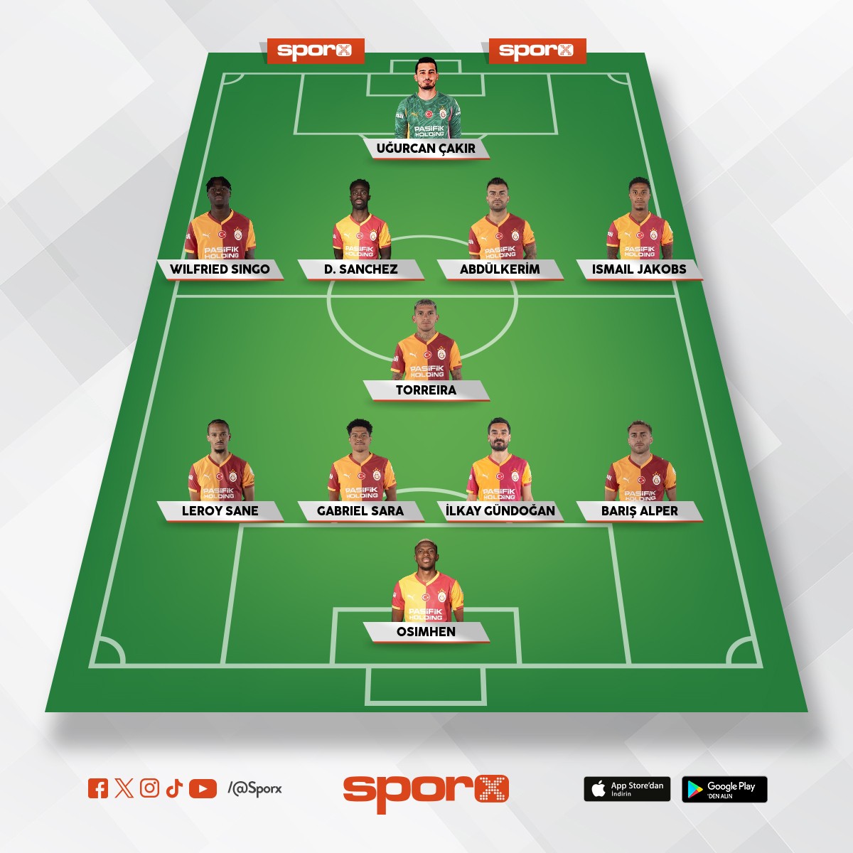 Galatasaray tam kadro