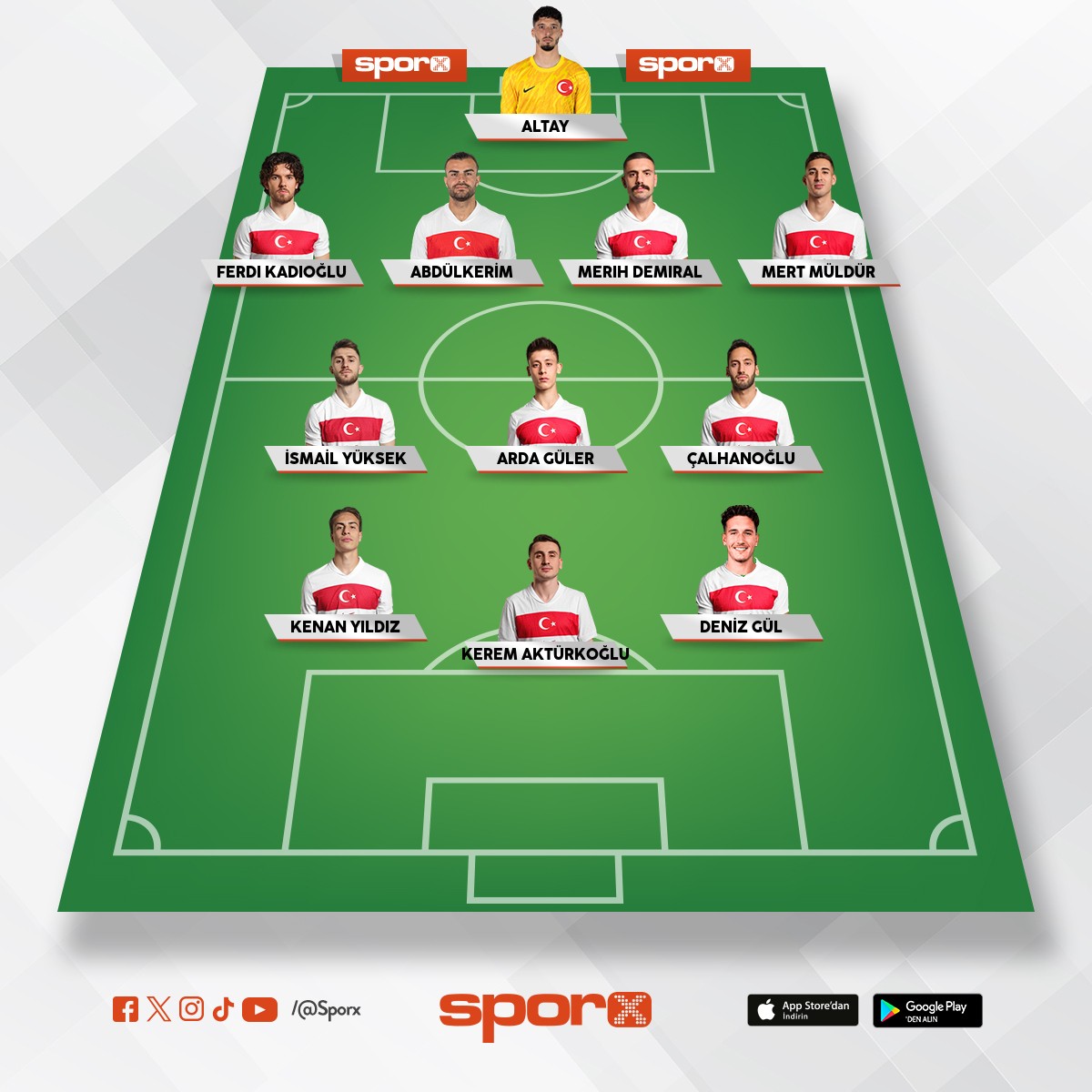 T�rk Milli tak�m ilk 11