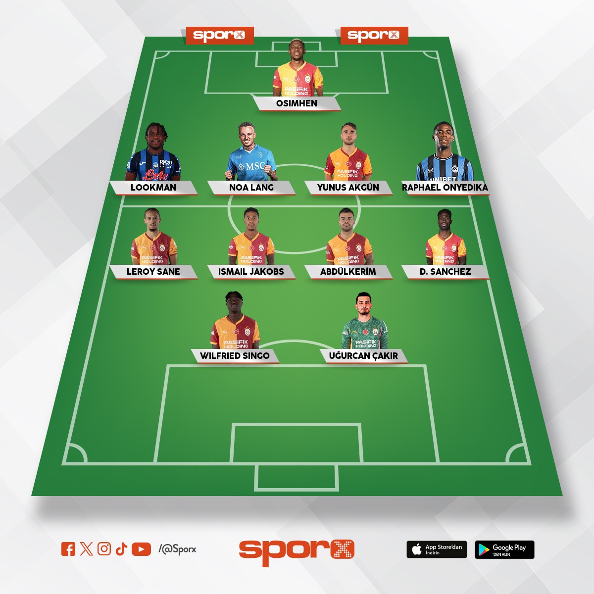 Galatasaray 
okan buruktan beklenen kadro