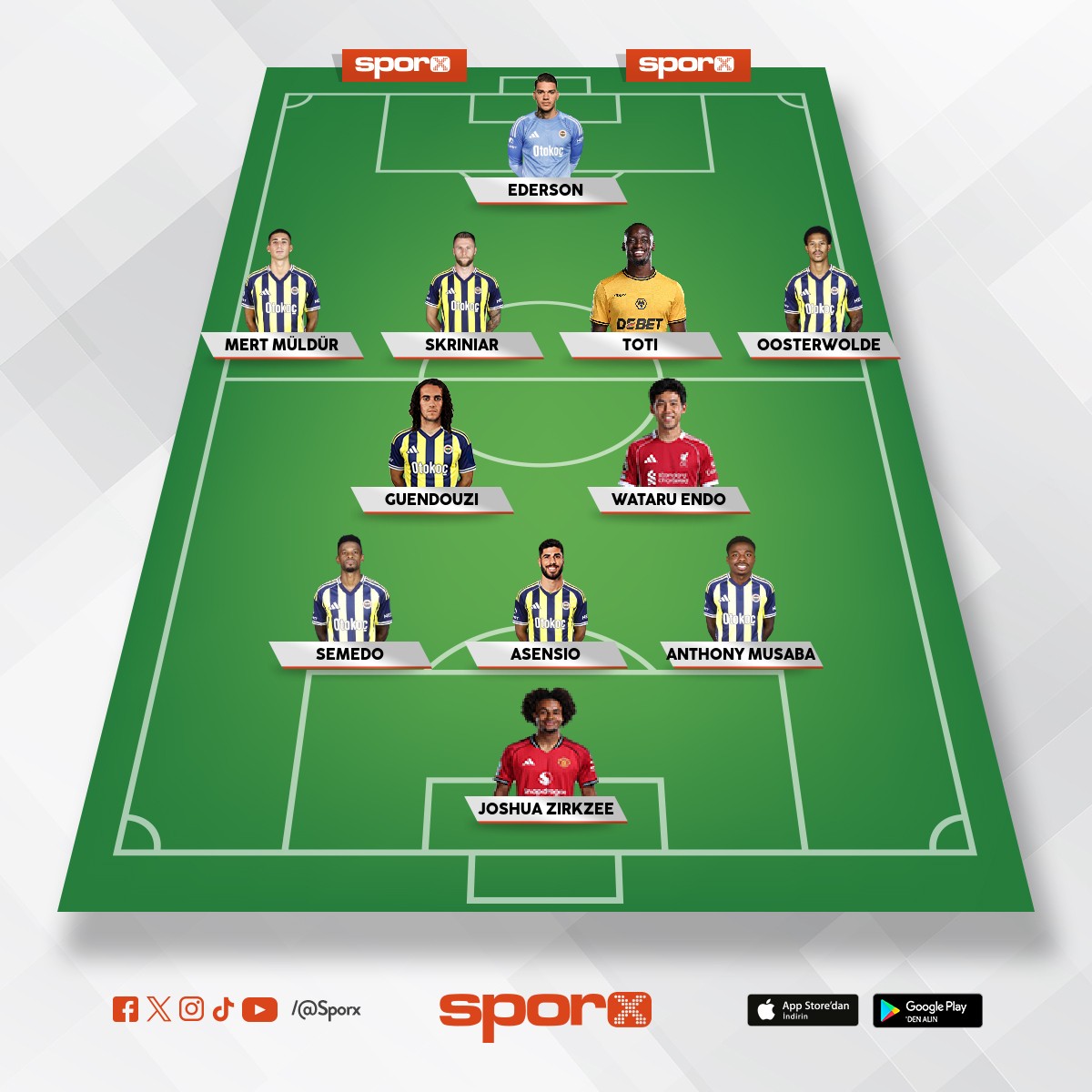 Profesyonel dizili� budur, semedo s�perligde sa� a��k oynar