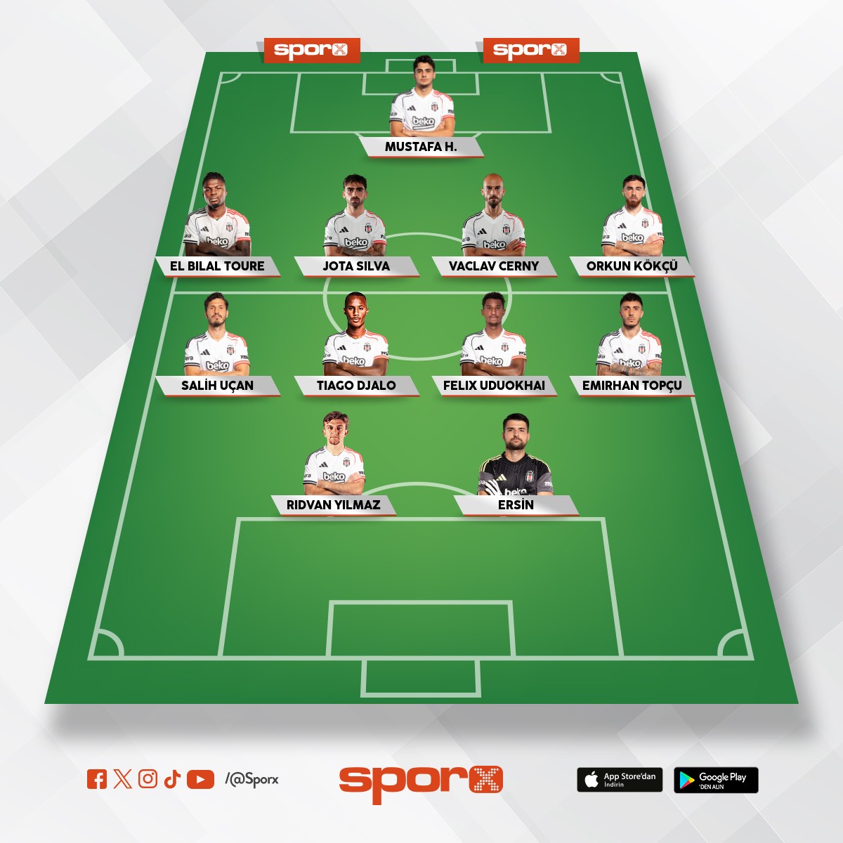 Be�ikta�'�n ilk 11'leri