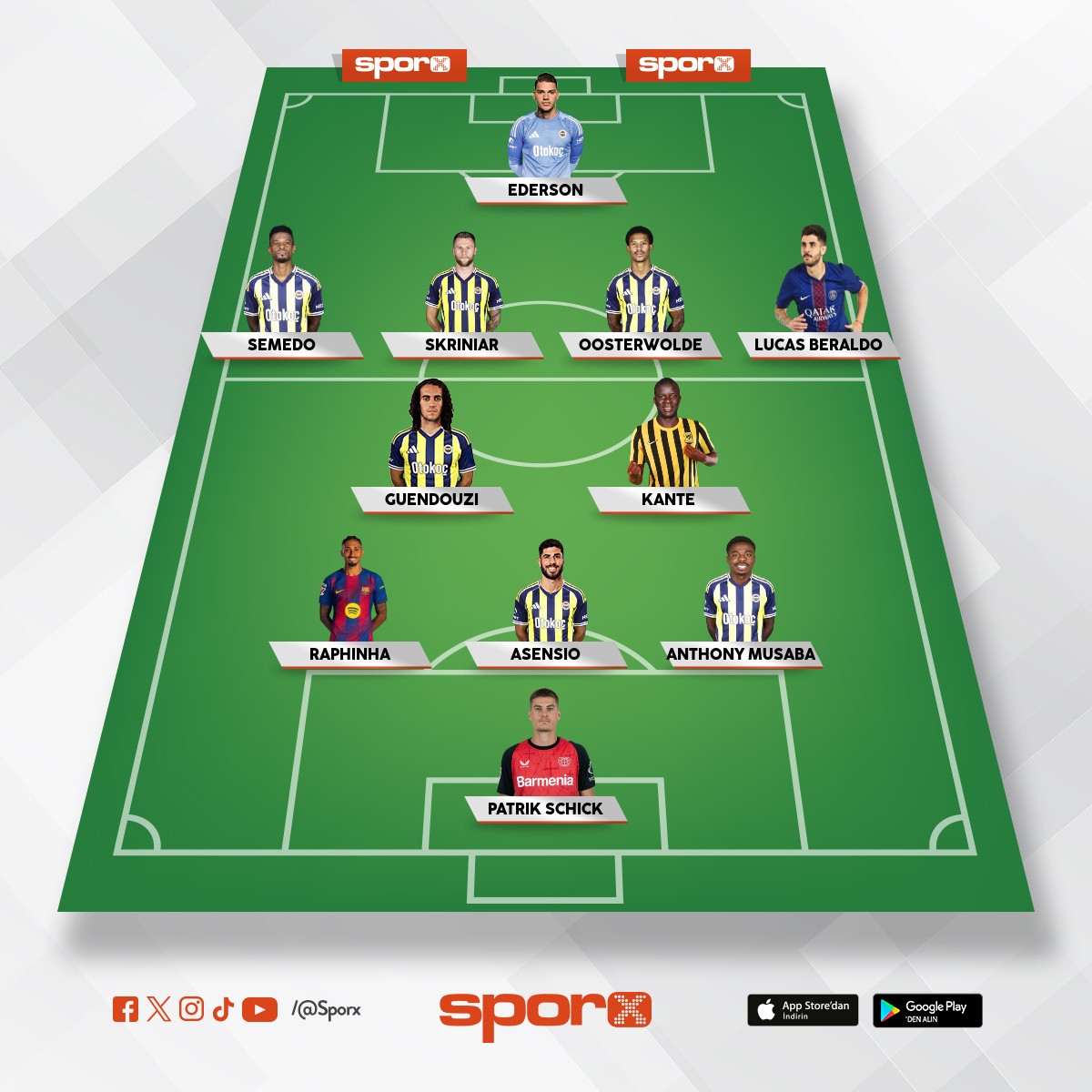 Fenerbah�e ilk onbir 