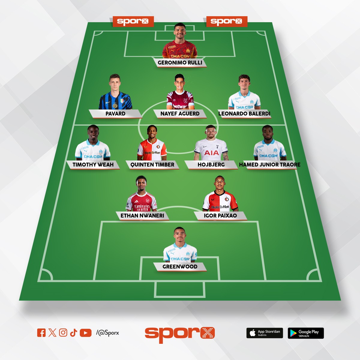 Marsilya aktif kadro dizilim �nerisi