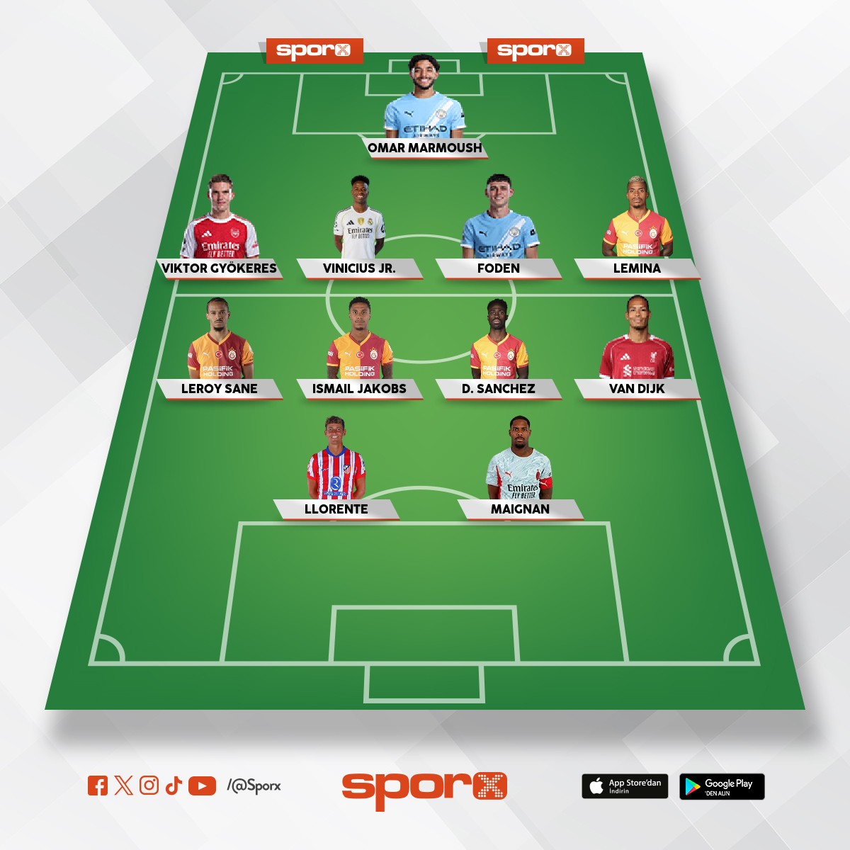 Hay�limdeki Galatasaray kadrosu...