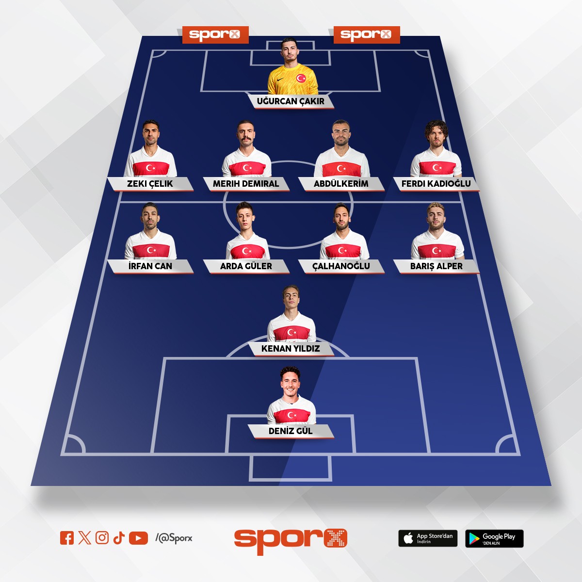 Milli Tak�m �lk 11