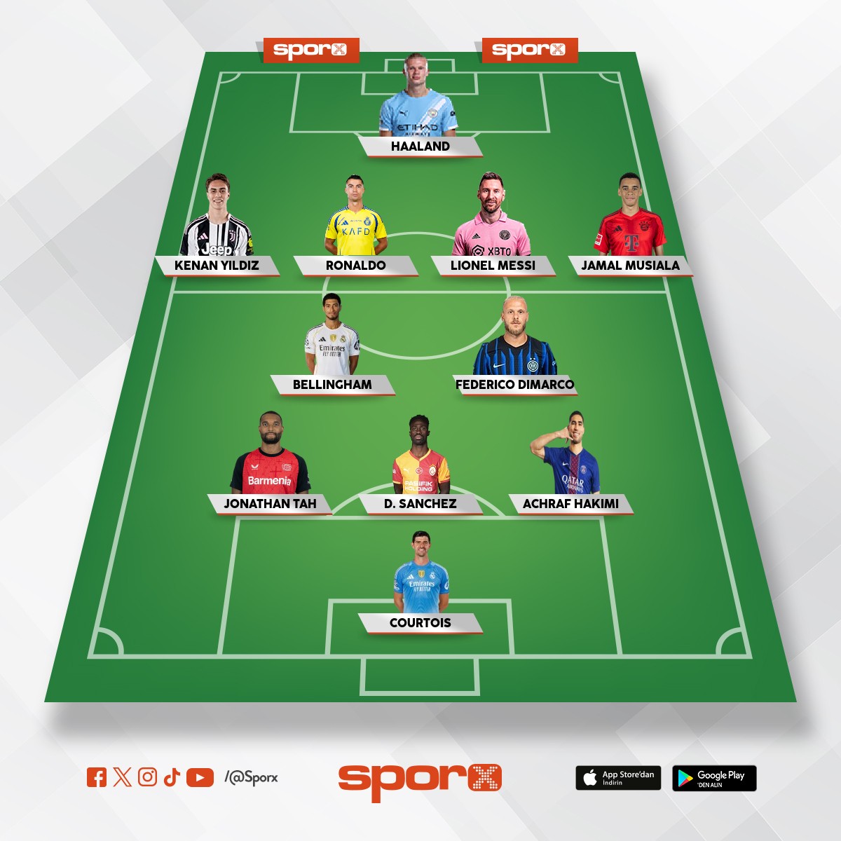 galatasaraya hayali bir kadro