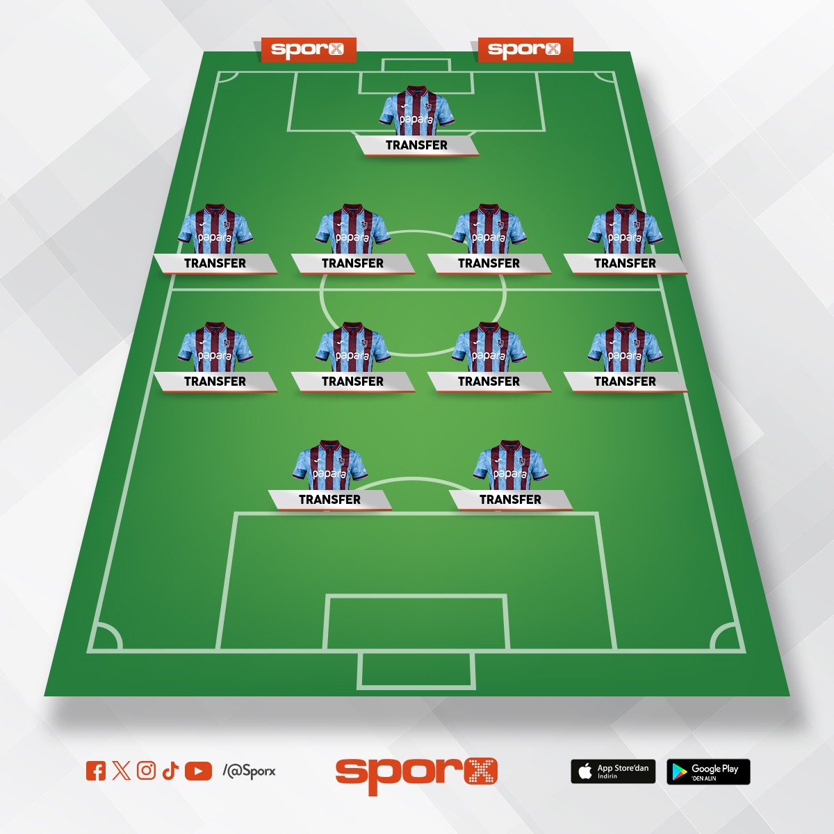 T�m kafas� oyuncular